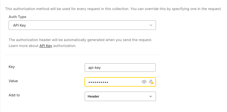 Screenshot of the correct Collection Authorization settings